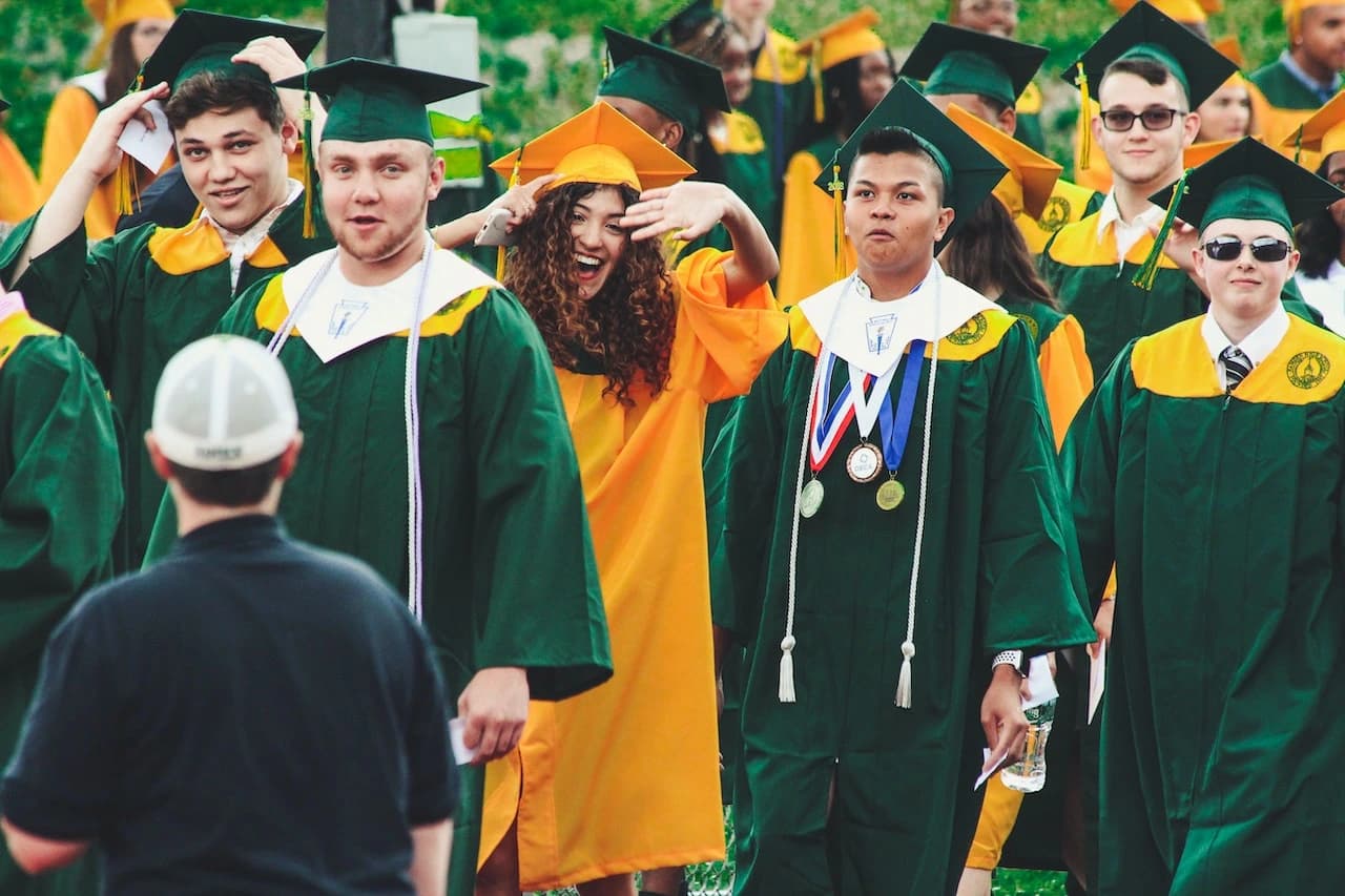 International student attending Graduation Ceremony in US